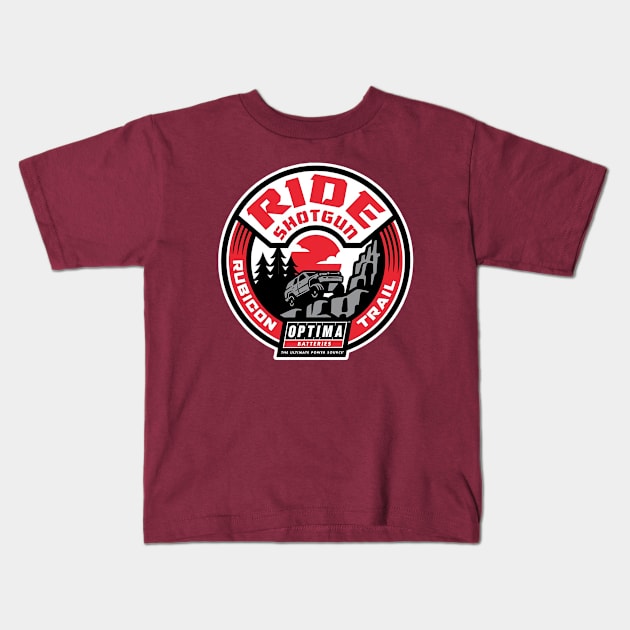 Ride Shotguna - Rubicon Trail Kids T-Shirt by Ride Shotguna